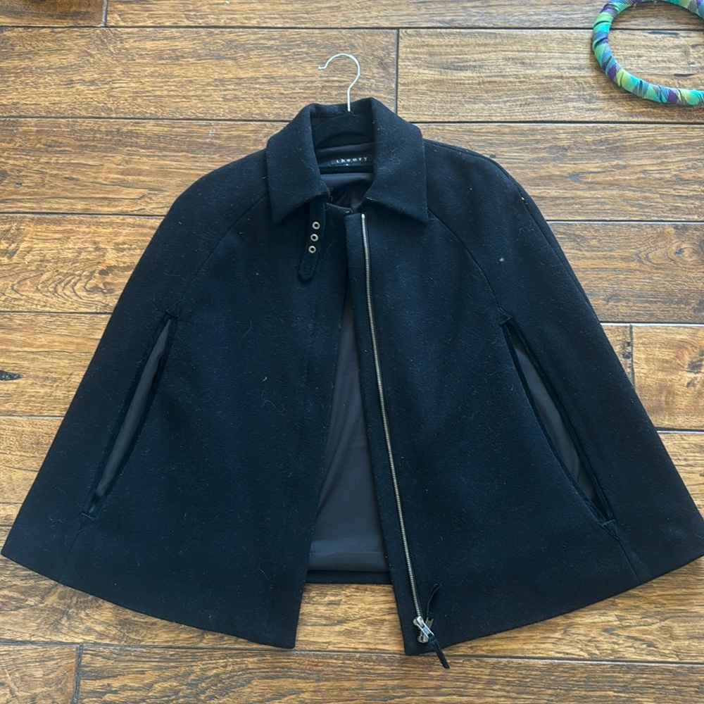 Theory cape jacket size petite